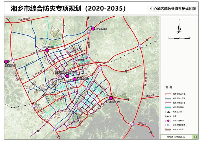18 中心城區疏散通道系統規劃圖